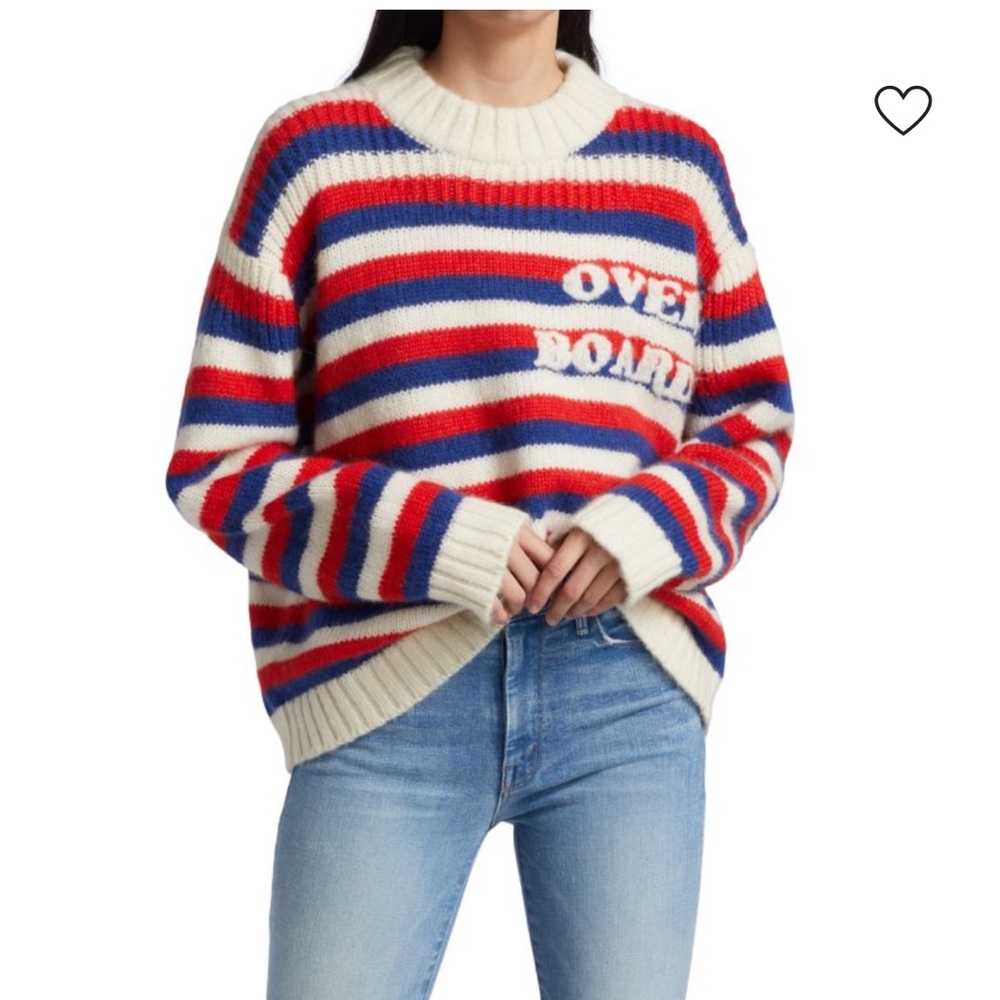 EUC MOTHER Biggie Oversized Overboard Striped Sweater